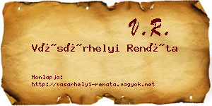 Vásárhelyi Renáta névjegykártya